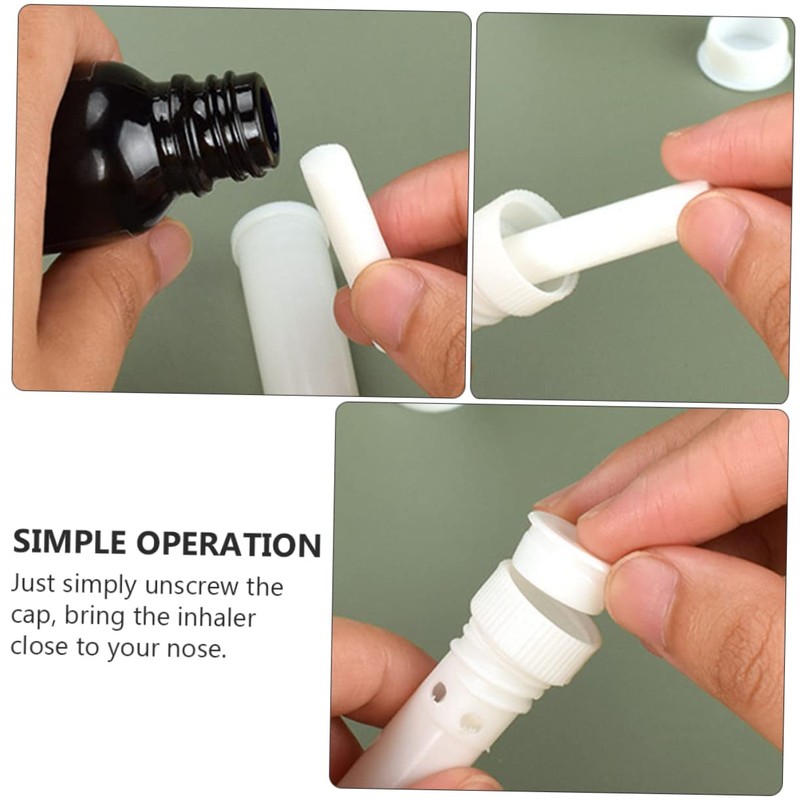 Beavorty Sets Essential Oil Aromatherapy Nasal Reusable Refillable Compact Travel