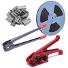 LNYEBN All-in-One Banding Strapping Kit with Poly Strapping Tensioner, 300ft