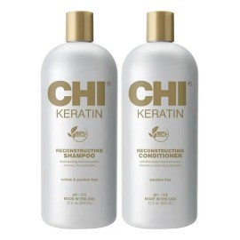 Chi Keratin Set Shampoo/acondicionador Tamaño Grande*enviogr