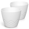 Tymar Flower Pot - Stylish Planter with Modern Pattern, Pack