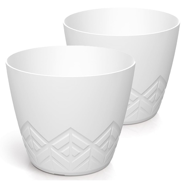 Tymar Flower Pot - Stylish Planter with Modern Pattern, Pack