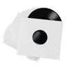 50 - Pack White Paper Vinyl 45 RPM Record Inner