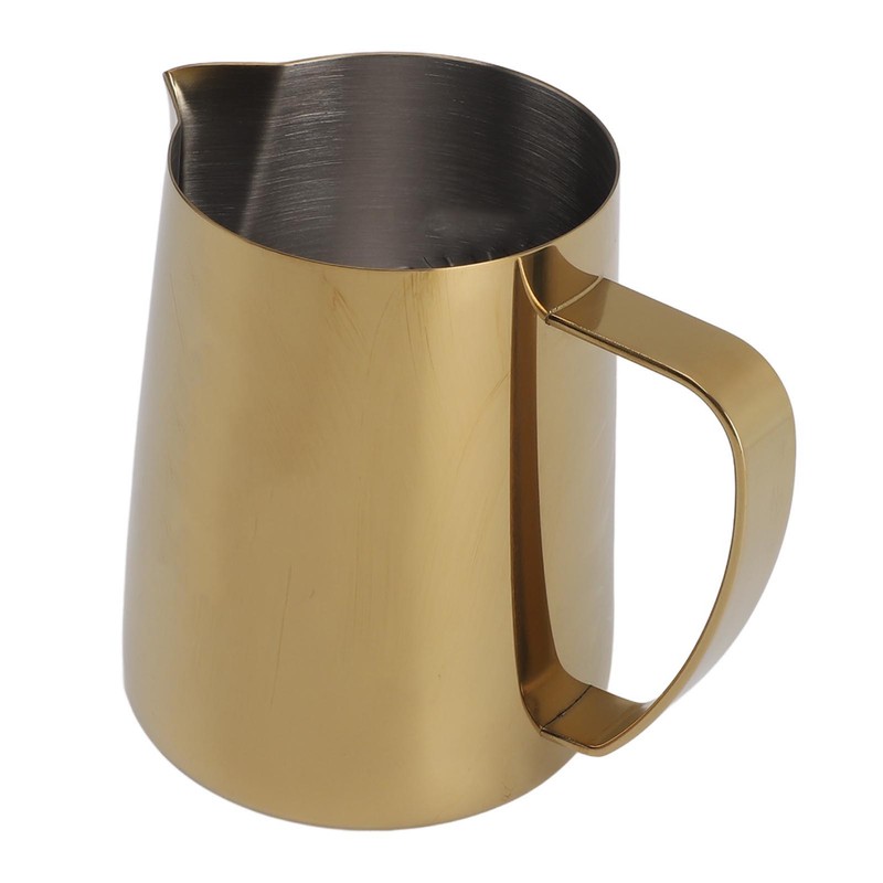 Milk Frothing Pitcher 304 Stainless Steel Coffee Steaming Pitcher Multipurpose