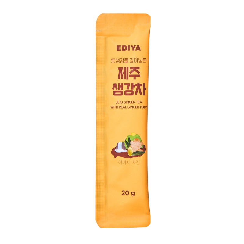 이디야 통생강을 갈아넣은 제주 생강차 Ediya Ginger Tea with Ground