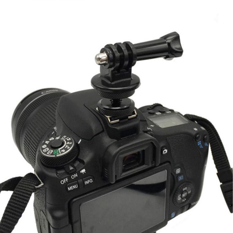 Aluminum Alloy Cold Shoe Adapter for GoPro, Tripod Mount Adapter