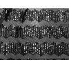 wowfabric4less123 Black sequins Embroidered Lace fabric 50” Width 1 Yard