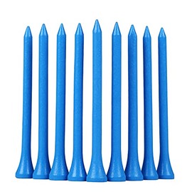 GFGL Golf Tees (Blue) Durable Bamboo Tees 100Pcs 3-1/4" Friendly Biodegradable Material Reduce Friction Side Spin More Stable