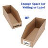 EXYGLO Cardboard Storage Bins 35 Pack, 12x4x4.5 Inch Cardboard Boxes,