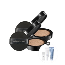 Jeongsaemmul JUNGSAEMMOOL Skin Nuder Cover Layer Cushion Refill 2pcs Primer 5ml + Ampoule Line + Wave Cream 4160881 Fairlight / JUNGSAEMMOOL 스킨 누더 커버레이어 쿠션 리필 2개 프라이머 5ml + 앰플선 +물결크림 4160881 페어라이트
