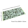 Kosugizen Jacquard Friend Bath Towel, Green, 23.6 x 47.2 inches