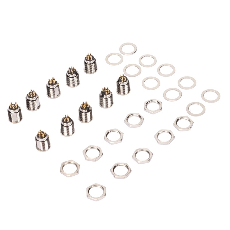 10 Set 6 Pin XLR Male Socket Base Stable Exquisite