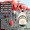 Huuraa Schlüsselanhänger Kompass Bussole Geschenk Metall Einkaufswagenchip Kompass Geschenkidee