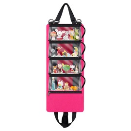 Tonies Hearing Figures Portable Transparent Case for Carrying and Storing up to 30 Figures (Pink)