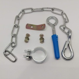 GAS COOKER STABILITY SAFETY CHAIN KIT WITH FITTINGS AND BRACKET