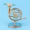 Miniature French Horn Delicated Golden Mini Instrument Ornament Decoration for