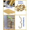 Coolneon 1/4 inch Brass Rods 1/4 x 12 in, 4