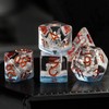 UDIXI 7-Die Polyhedral Dice Set D&D, Resin DND Dice Set