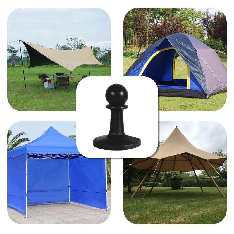 Pole End Lock, Camping Lightning Protection Cap, Set of 4,