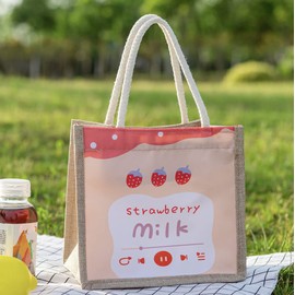 Donaly Women's Handbag, Tote Bag, Small, Eco-friendly, Character, Mini Zipper Included, orange