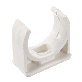 uxcell PVC Water Pipe 20mm Clamps Clips, Fit for 20mm/0.79 Inch OD TV Trays Tubing Hose Hanger Support Pex Tubing, 20Pcs
