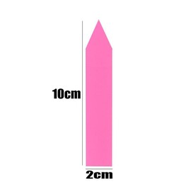 100 Pcs Reusable Plastic Pencil Shaped Seed Nursery Plant Label - 4 x 3/4 Inch Waterproof Gardening Marker Seeds Identifier Garden Stakes Gardening Tags (Colourful)