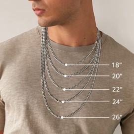 PAVOI Italian Solid 925 Sterling Silver, 22K Gold Plated, 5mm Italian Diamond-Cut Curb Link Chain Necklace for Men and Women, MADE IN ITALY (18, Yellow Gold)