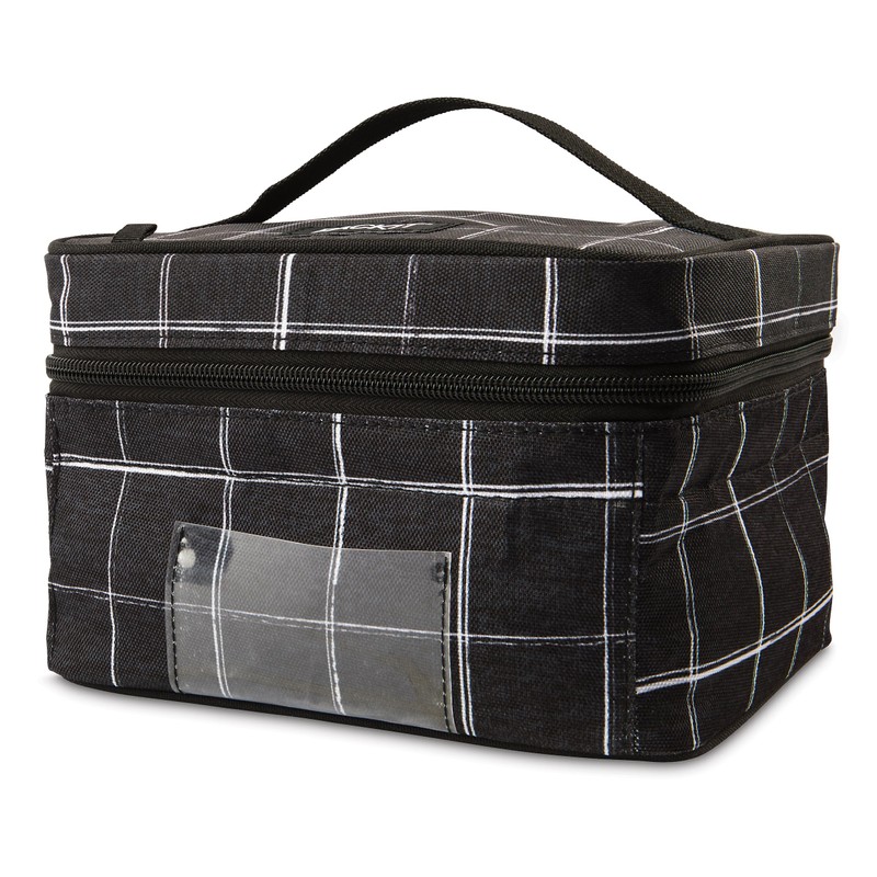 PackIt Freezable Bottle Cooler for Breastmilk and Formula, Black Grid,