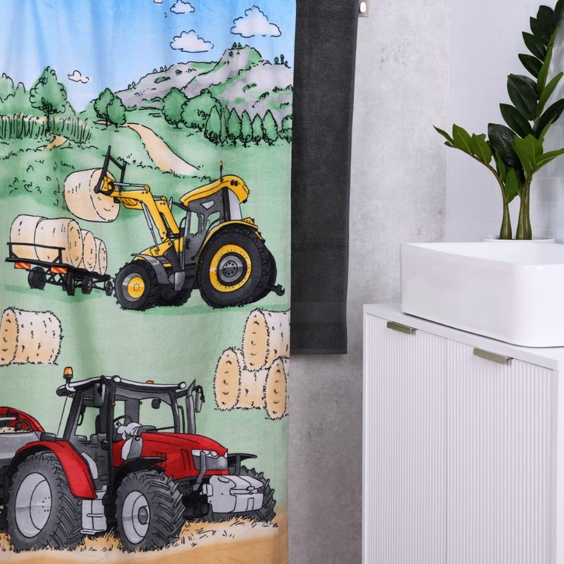 Klaus Herding GmbH Tractor Velour Towel, Multicoloured, 75 x 150