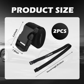 2PCS Car Battery Straps Hold Down,Adjustable Battery Box Strap with Elastic Buckle for Securing Batteries,Essential Cars Accessories Batteries Tie Down Strap for Boats,SUVs