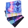 Galaxy Cotton Fabric Squares 25cm x 25cm 5PCS, Universe Space