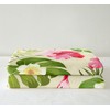 Feelyou Palm Leaves Fleece Throw Blanket Pink Floral Leaves Plush