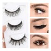 Fre.Mx Kit De Pestañas Postizas Magnéticas & Delineador De Ojos
