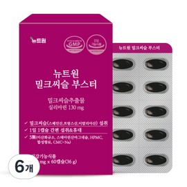 Newt One Milk Thistle Booster 36g, 60 tablets, 6 units / 뉴트원 밀크씨슬 부스터 36g, 60정, 6개