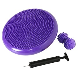 Nvzi Wobble Cushion, Balance Disc, Wiggle Seat, Balance Pads for Physical Therapy, Stability Disc, Dyna Disc, Wobble Board for Dogs, Office, Sensory Kids, Classroom with Spiky Massage Ball