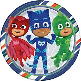 Unique PJ Masks 9 Inch Luncheon Plates 8ct
