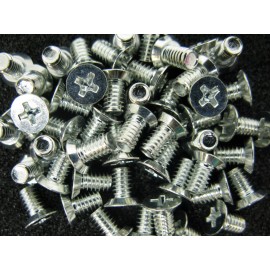 SHING HING #8-32 X 5/16" Phillips Undercut Flat head Machine Screw Zinc Plate Steel (50pcs)