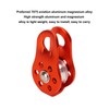 Rock Climbing Pulley Fixed Sideplate Single Sheave Pulley Orange Lift
