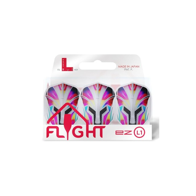 LSTYLE EZ L1 Prime Series Rainbow Clear White Dart Flights