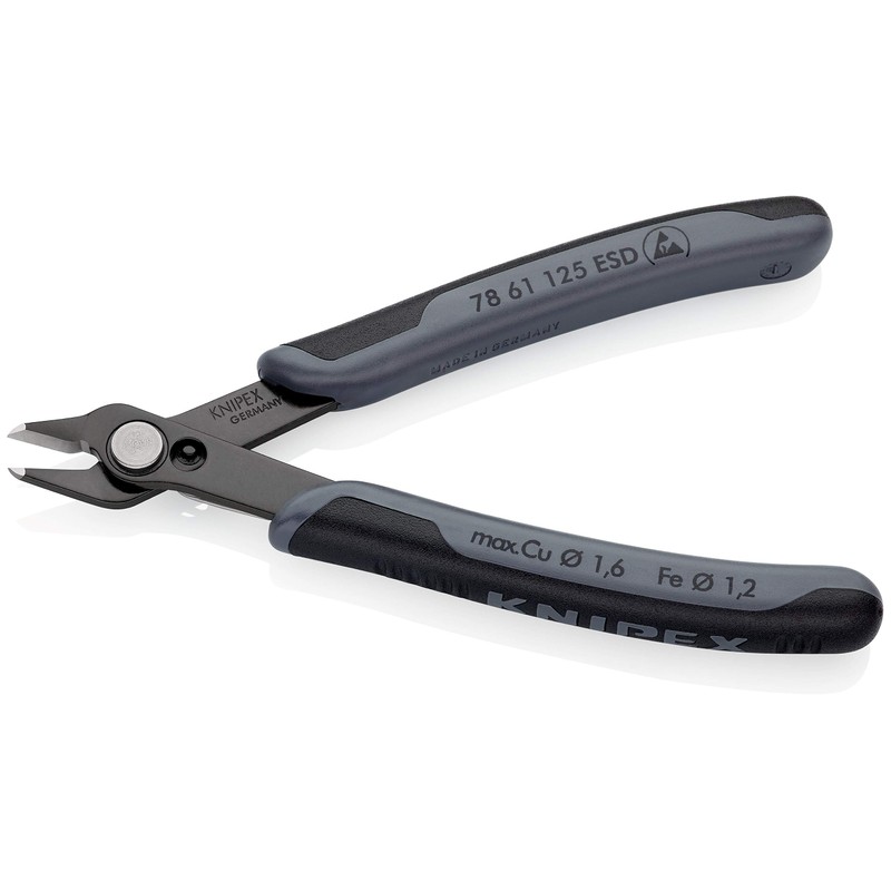 Knipex 78 61 125 ESD Diagonal Cutter"Super-Knips" 4,92" dissipative