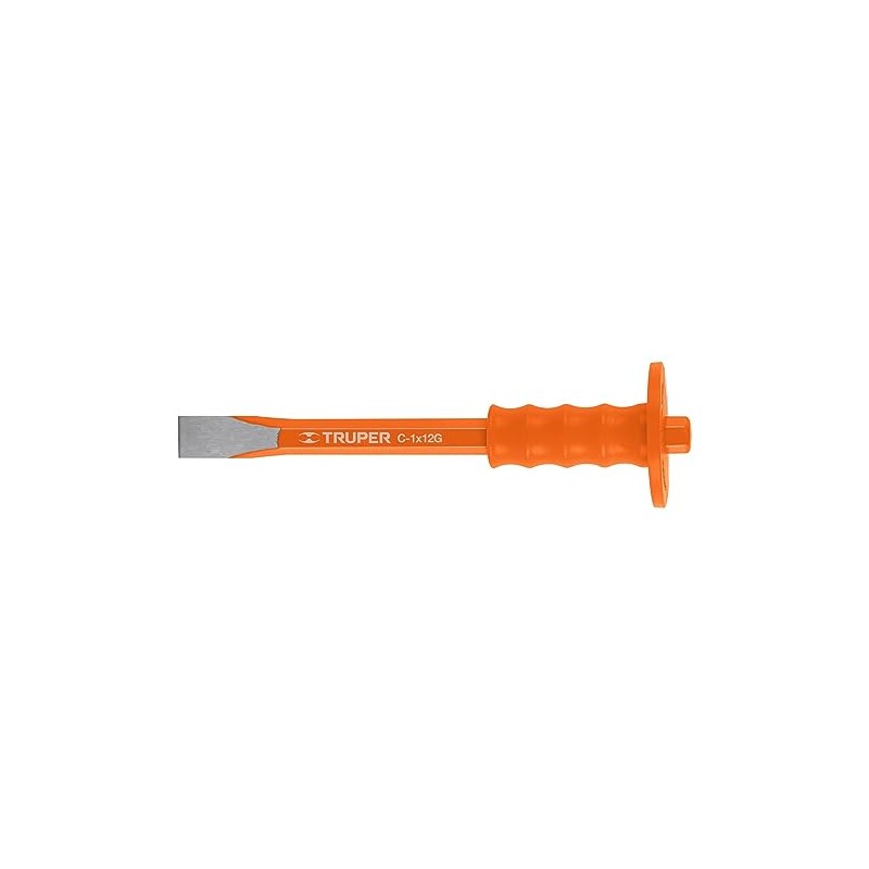 Truper C-1X12G, Cincel de corte frío, acero al cromo vanadio,