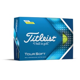 Titleist TOUR SOFT Unisex T4113S-J Golf Ball, Yellow