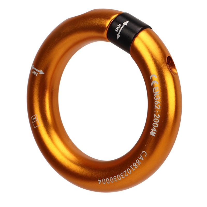 Rappel Ring 12mm Opening Detachable Climbing Connector Belay for Rock