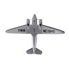 Daron Postage Stamp Douglas DC-3 TWA 1/144 Scale Silver