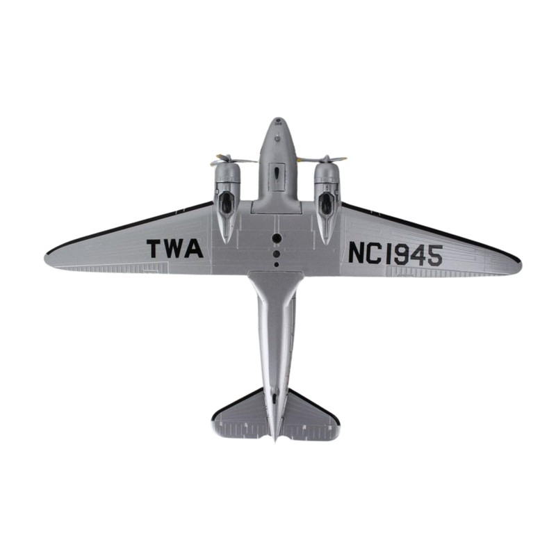 Daron Postage Stamp Douglas DC-3 TWA 1/144 Scale Silver