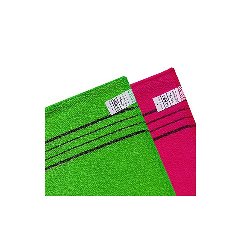 The Original Korean Exfoliating Mitt Body Scrub 4pcs (Green2 Red2)
