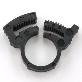 3/8" Heavy Duty Double Gripping Nylon Plastic Hose Clamps, 225° F / 200 PSI Rated, 10 Pack (Made in USA/UK)