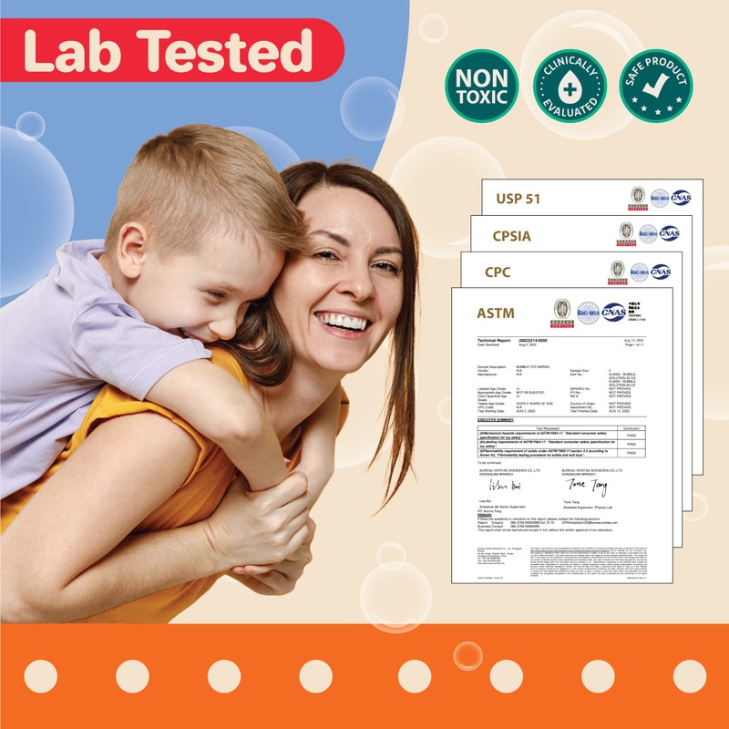 67 OZ Iridescent Bubble Solution Refill | Non-Toxic Pre-Mix Bubble