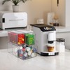 Yarlung 3 Pack Coffee Pod Organizer Tea Bag Holder, Clear