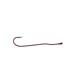 Tru-Turn Fish Hooks 868ZS-8 X-Long Shank Aberdeen Panfish Hooks, Blood Red, Size 8, 5 Per Pack