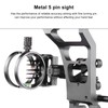 Bow Sight 5 Pin Archery Sight Aluminum with 0.019 Horizontal